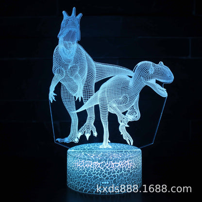 恐竜シリーズ 3Dカラフルナイトライト