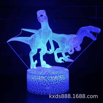 恐竜シリーズ 3Dカラフルナイトライト