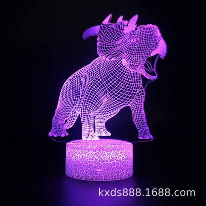 恐竜シリーズ 3Dカラフルナイトライト