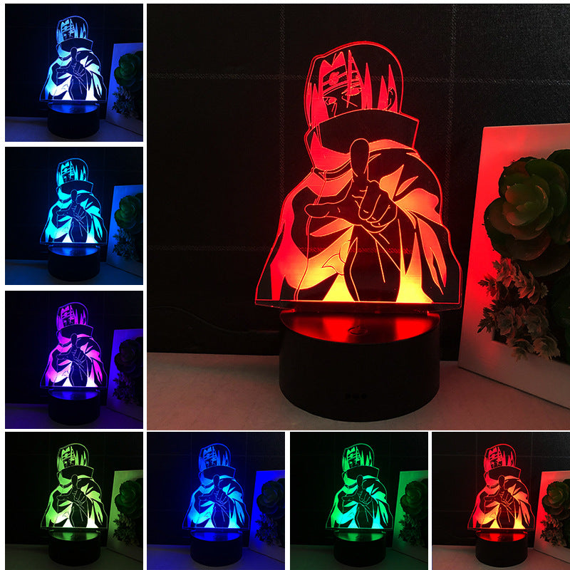 **ナルトアニメ 3D LEDナイトライト 第三班 カカシ・サスケ・ナルト・サクラ 子供向けクリスマスギフト**