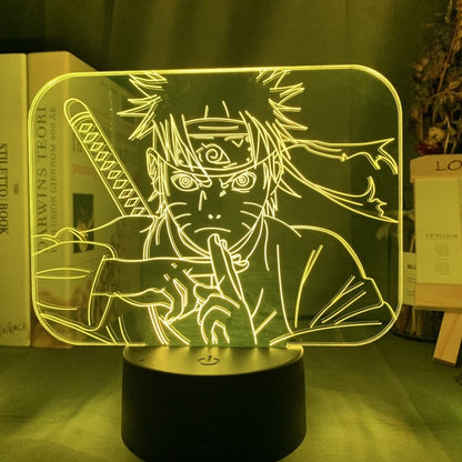 **ナルトアニメ 3D LEDナイトライト 第三班 カカシ・サスケ・ナルト・サクラ 子供向けクリスマスギフト**