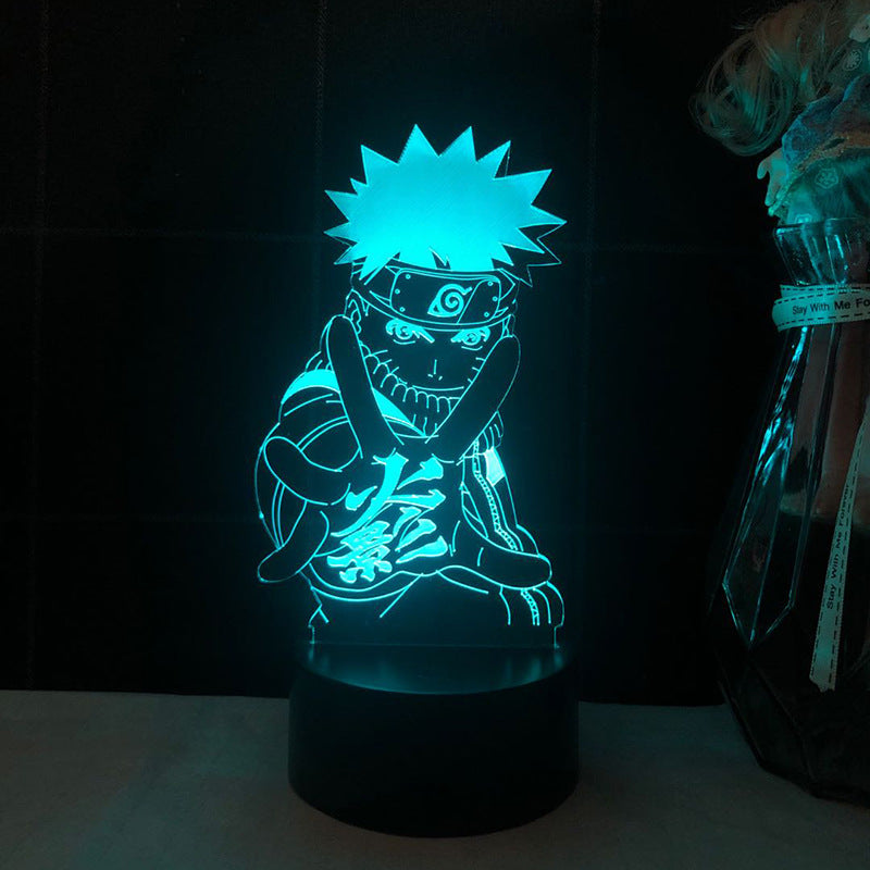 **ナルトアニメ 3D LEDナイトライト 第三班 カカシ・サスケ・ナルト・サクラ 子供向けクリスマスギフト**