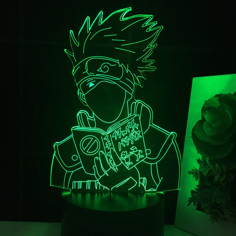 **ナルトアニメ 3D LEDナイトライト 第三班 カカシ・サスケ・ナルト・サクラ 子供向けクリスマスギフト**
