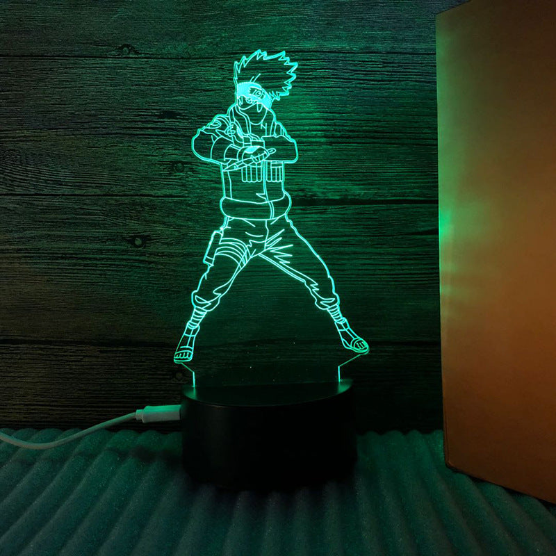 **ナルトアニメ 3D LEDナイトライト 第三班 カカシ・サスケ・ナルト・サクラ 子供向けクリスマスギフト**