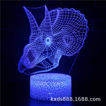 恐竜シリーズ 3Dカラフルナイトライト