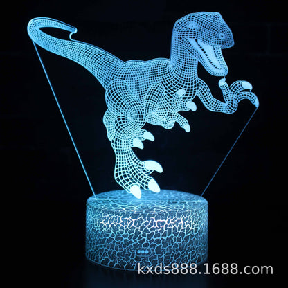 恐竜シリーズ 3Dカラフルナイトライト