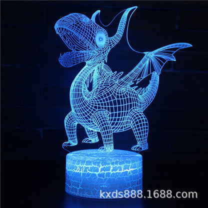 恐竜シリーズ 3Dカラフルナイトライト
