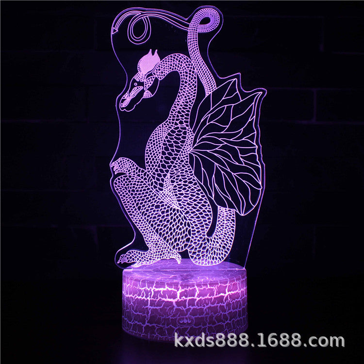 恐竜シリーズ 3Dカラフルナイトライト