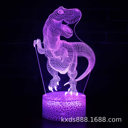 恐竜シリーズ 3Dカラフルナイトライト
