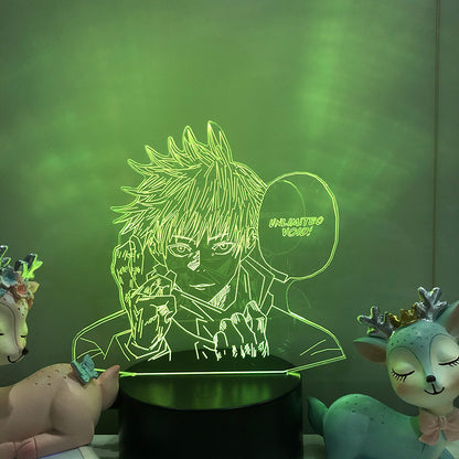 **アニメ 呪術師 五条 3D LEDナイトライト 子供部屋装飾ライト**