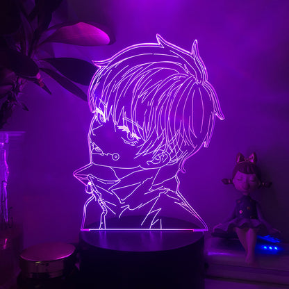 **アニメ 呪術師 五条 3D LEDナイトライト 子供部屋装飾ライト**