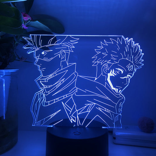 **アニメ 呪術師 五条 3D LEDナイトライト 子供部屋装飾ライト**