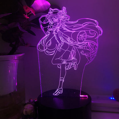 原神 (Genshin Impact) 3DクリエイティブLEDナイトライト